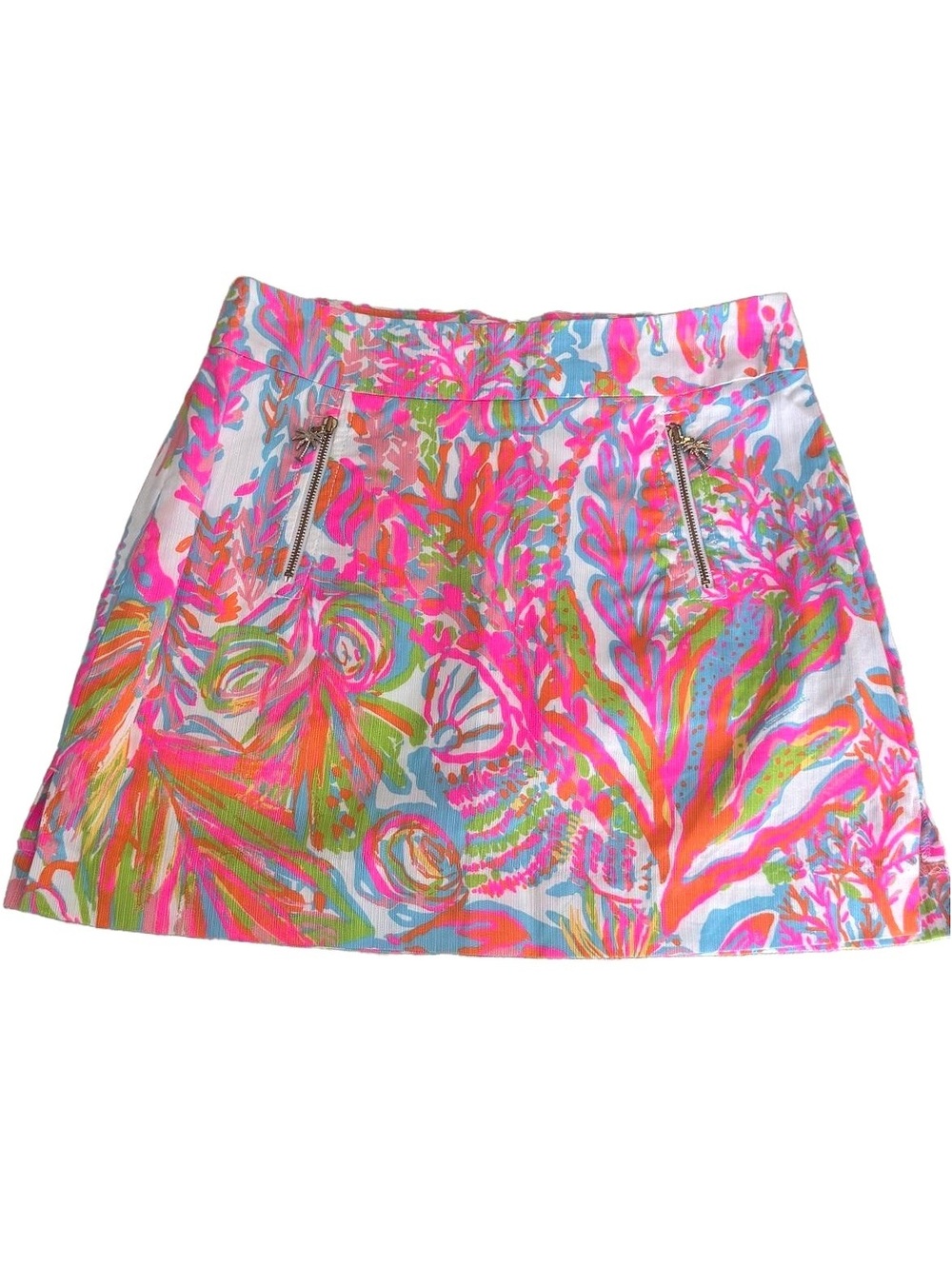 LILLY PULITZER | Marigold Skort Scuba to Cuba Cotton Pink Preppy Summer Size 0